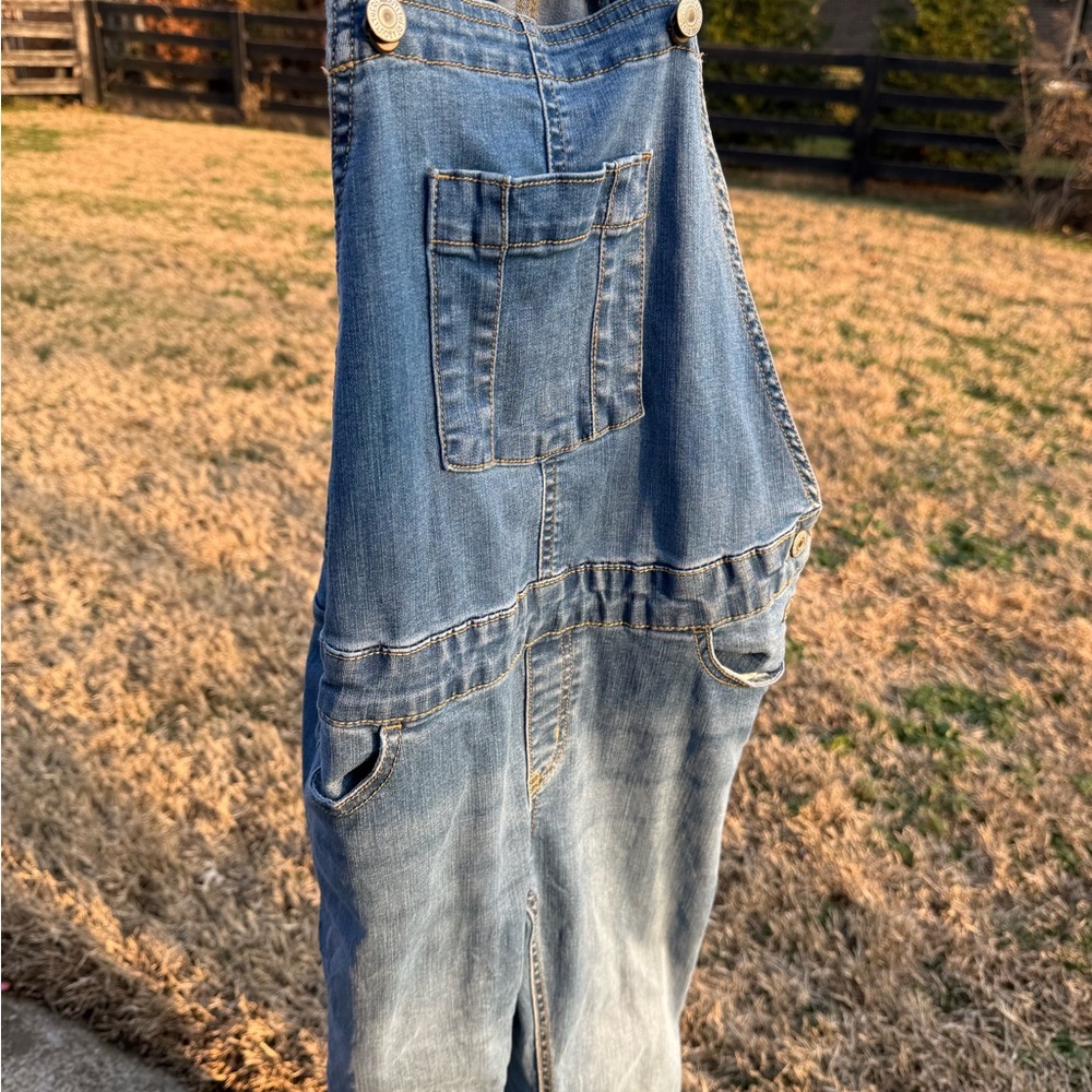 Girls Denim Overalls